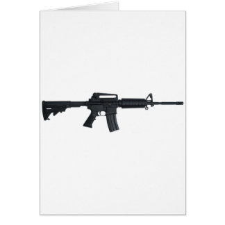 Gevär för anfall AR15 Hälsningskort
