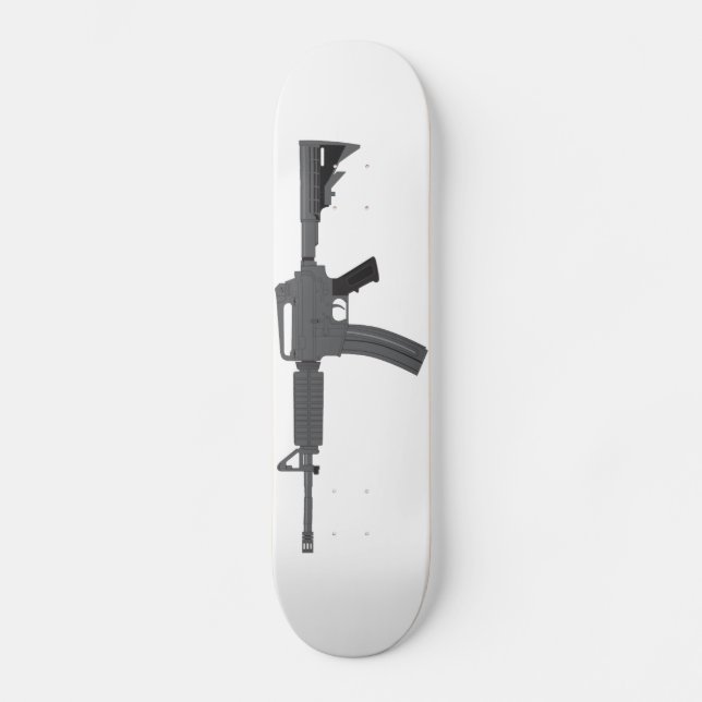 Gevär M-4 Skateboard Bräda 21,5 Cm (Framsida)