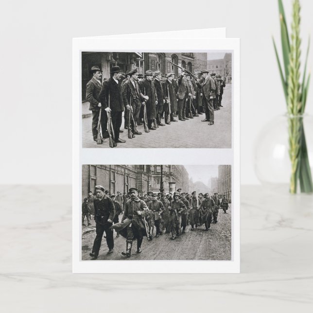 Gevärdrillborr av den Spartacists (överträffa), Kort (Framsida)