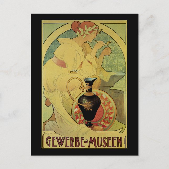 Gewerbe Museen Vykort (Framsida)