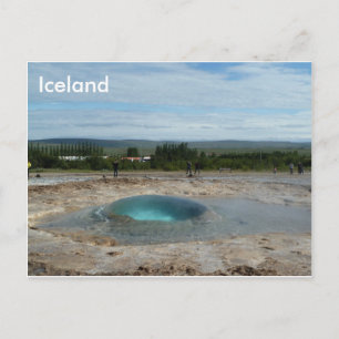 Geyser är på väg att bryta ut! hälsningskort vykort