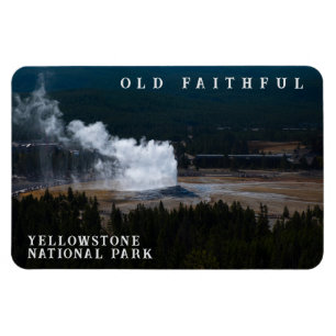 Geyser Eruption Yellowstone Magnet