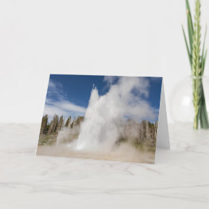Geyser-kort för infälld hälsning kort