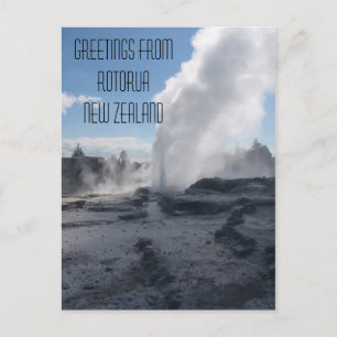 Geyser, Rotorua, Nya Zeeland Vykort