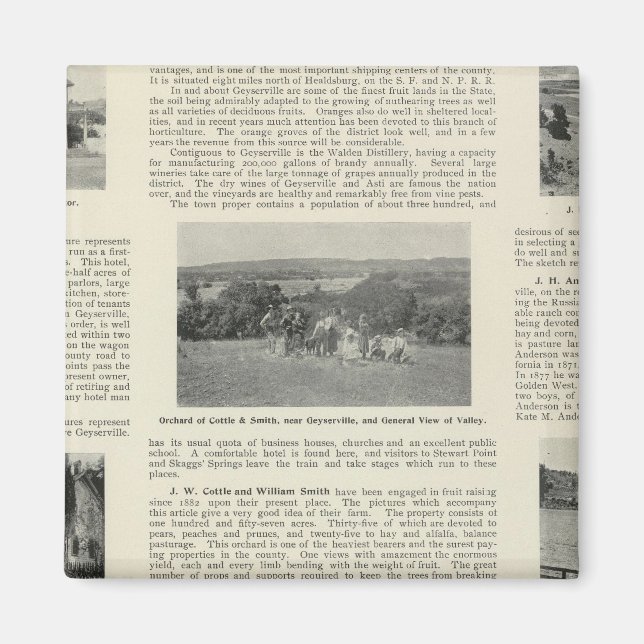 Geyserville, Kalifornien Magnet (Framsidan)