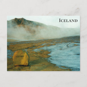 Geysir Island Travel Photo Vykort