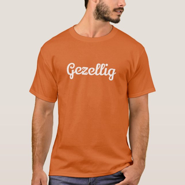 Gezellig på T-Shirt (Framsida)