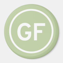 GF för logotyp av glutenfri mat Magnet