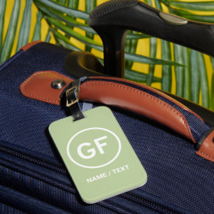 GF för personlig för märkning av logotyp av gluten Bagagebricka
