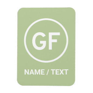 GF för personlig för märkning av logotyp av gluten Magnet