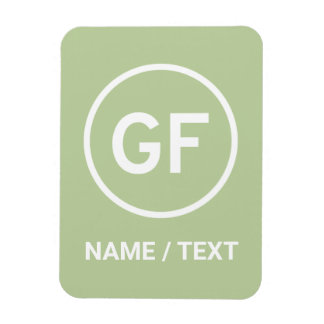 GF för personlig för märkning av logotyp av gluten Magnet