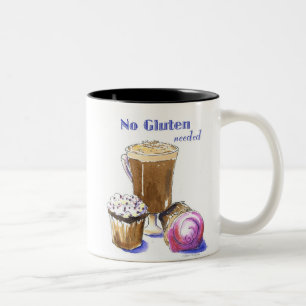 GF-muffins- & CappuccinoMUGG Två-Tonad Mugg