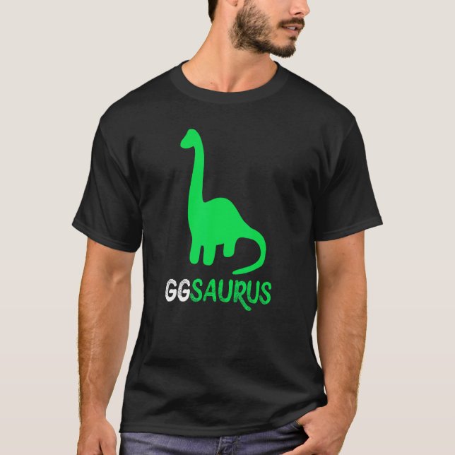 GG-Saurus Funny Dino Dinosaur GGSaurus T Shirt (Framsida)