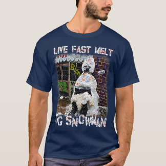 GG Snögubbe Live Fast Melt GG Allin Tribute T Shirt