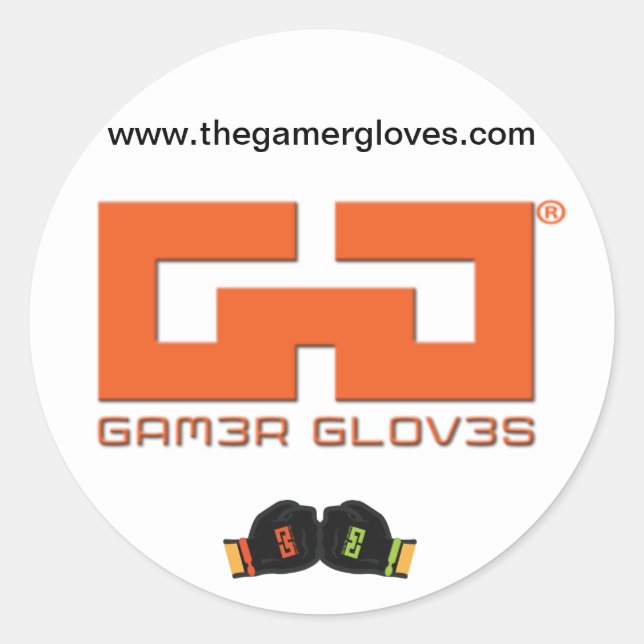 GG Sticker Runt Klistermärke (Framsida)