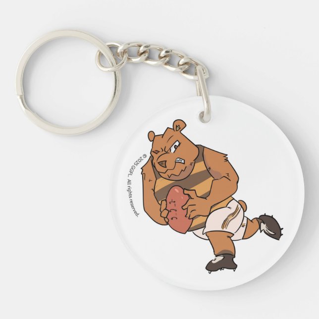 GGFL Björn Maskot Nyckelring (Framsidan)