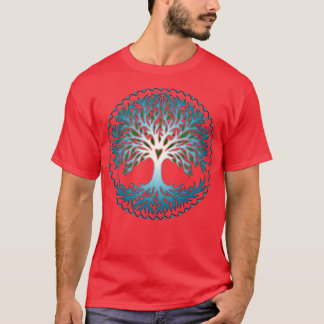 Gggdrasil Livets träd Celtic Symbol T Shirt