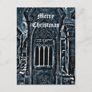 Ggotiska kyrkogården God jul Helg Vykort