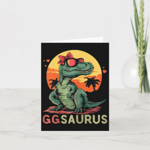 Ggsaurus Dino Dinosaurie Gg-saurus T-rex Rolig Tre Kort