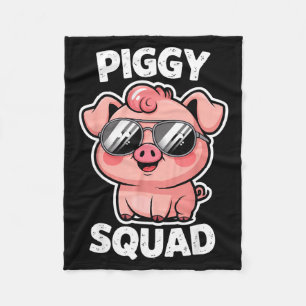 Ggy Squad G med solglasögon som djur Roligt jordbr Fleecefilt