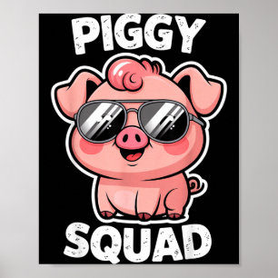 Ggy Squad G med solglasögon som djur Roligt jordbr Poster
