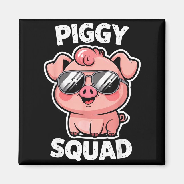 Ggy Squad G Wearing Sungles As Animal Funny Farmer Magnet (Framsidan)