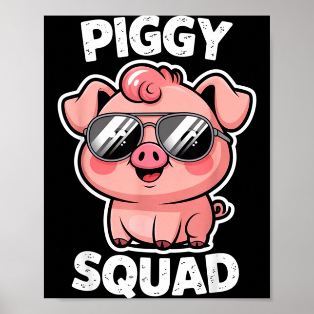 Ggy Squad G Wearing Sungles As Animal Funny Farmer Poster (Framsidan)