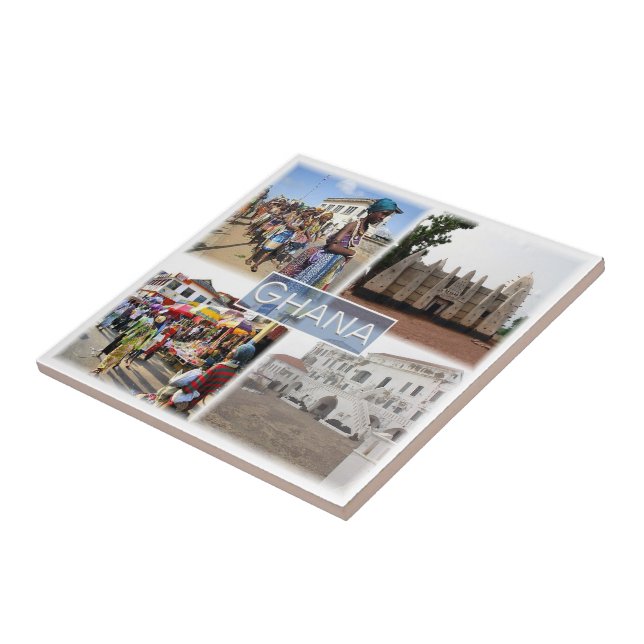 GH008 GHANA, Mosaic, Afrika Kakelplatta (Sidan)