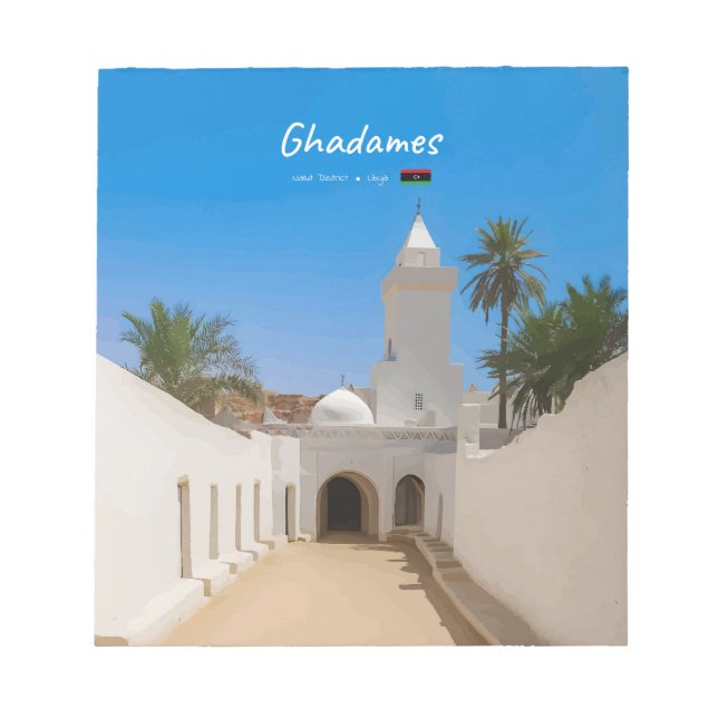 Ghadames, Libyen - Vit moské Anteckningsblock (Framsida)