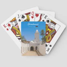 Ghadames, Libyen - Vit moské Casinokort