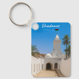 Ghadames, Libyen - Vit moské Classic Nyckelring