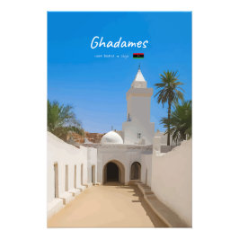 Ghadames, Libyen - Vit moské Fototryck