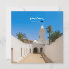 Ghadames, Libyen - Vit moské Inbjudningar