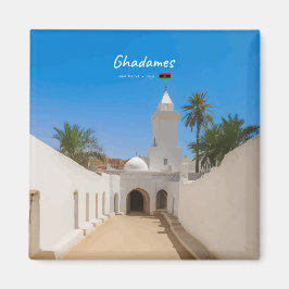 Ghadames, Libyen - Vit moské Magnet