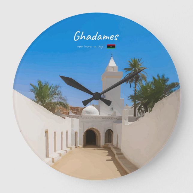 Ghadames, Libyen - Vit moské Stor Klocka (Framsida)