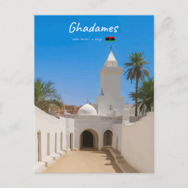 Ghadames, Libyen - Vit moské Vykort