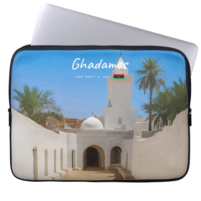 Ghadames, Libyen - Vita moskén Laptop Fodral (Framsidan)
