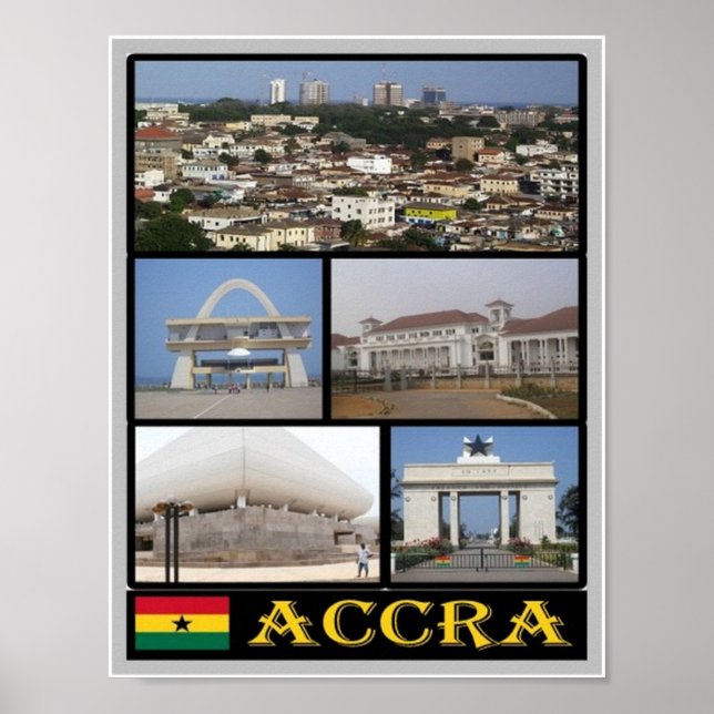 Ghana - Accra - Mosaic - Poster (Framsidan)