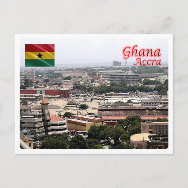 Ghana - Accra North - Vykort (Framsida)