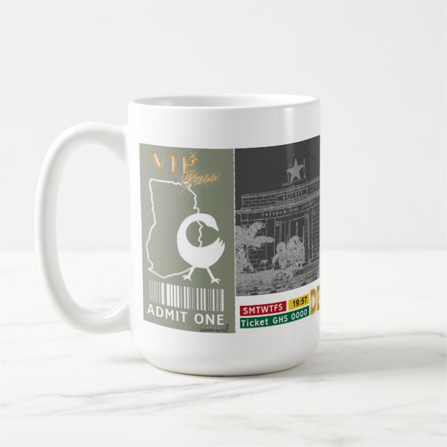 Ghana Adinkra Sankofa Kaffemugg (Vänster)