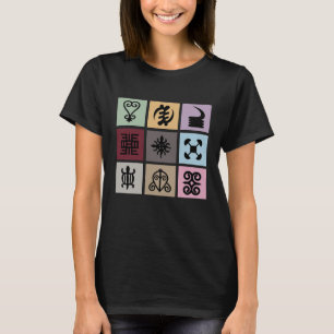 Ghana Adinkra Symbol - African Heritage & Wisdom T Shirt