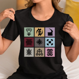 Ghana Adinkra-symbol – afrikanskt arv och visdom T Shirt