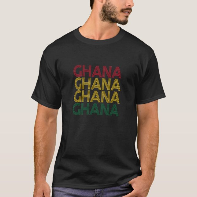 Ghana African Pride and Heritage  1 T Shirt (Framsida)