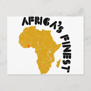 Ghana, Afrikans finaste karta av Afrikan Vykort