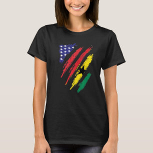 Ghana American Grown Flagga USA Patriot Heritage M T Shirt