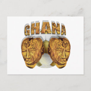 Ghana Ancient fotboll Kofi KolKalli gifts Vykort