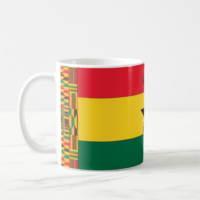 Ghana Black Star Flagga Kaffemugg (Vänster)