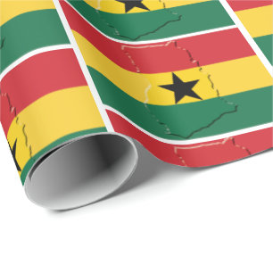 GHANA   Black Star   GHANAIAN FLAGGA Presentpapper