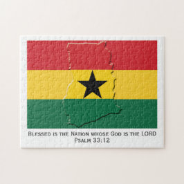 GHANA | Blad nation | GHANAIAN FLAGGA Pussel