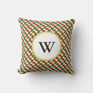 GHANA Blated Nation Monogram Houseuppvärmning Kudde